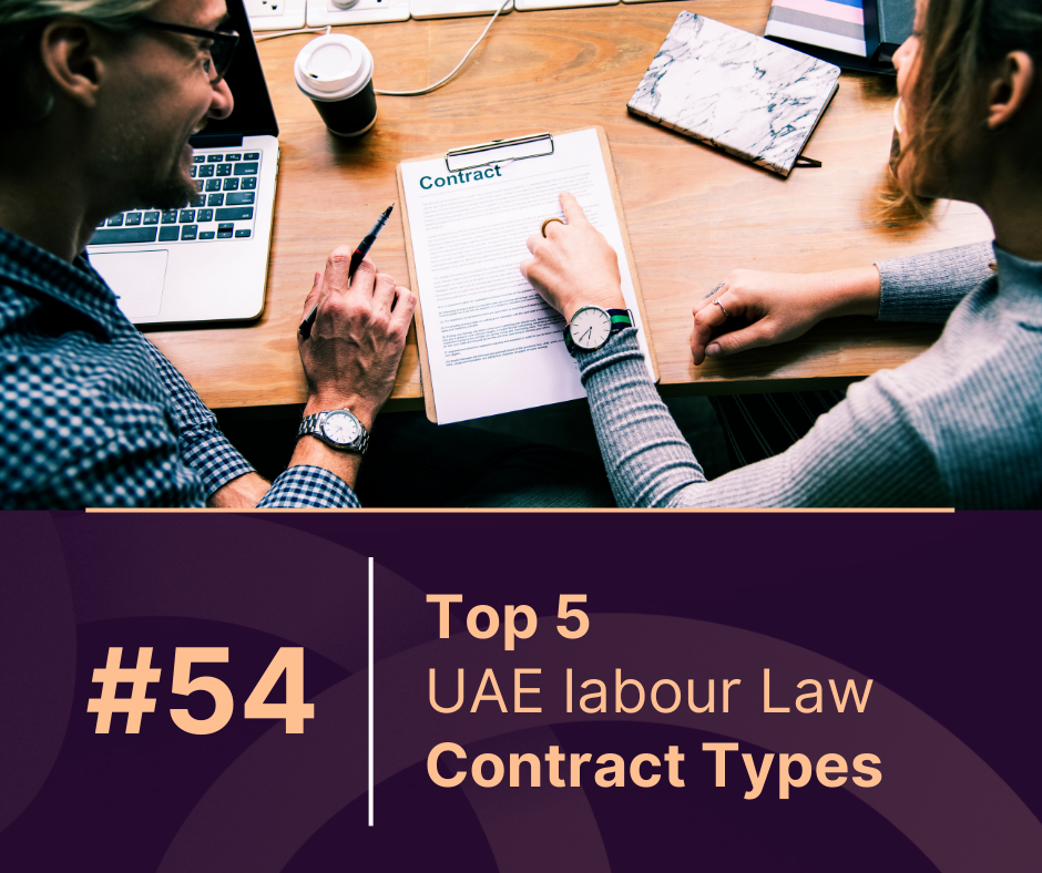 Top 5 UAE Labour Law Employment Contract Types 2025